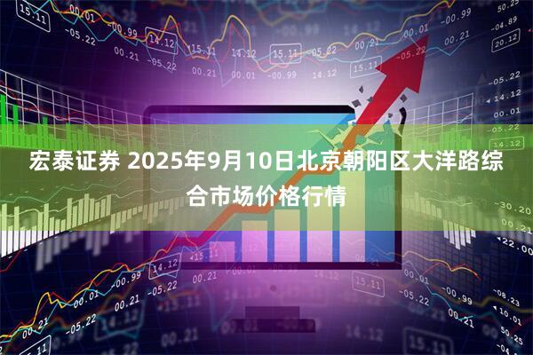 宏泰证券 2025年9月10日北京朝阳区大洋路综合市场价格行情